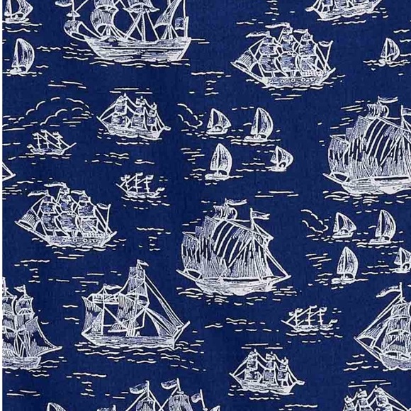 HALEY ECOVERO GALLEON PRINT BUTTON MIDI SKIRT Joanie Molly Hatch Pockets - Picture 4 of 8